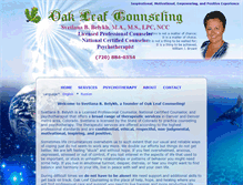 Tablet Screenshot of oakleafcounseling.com